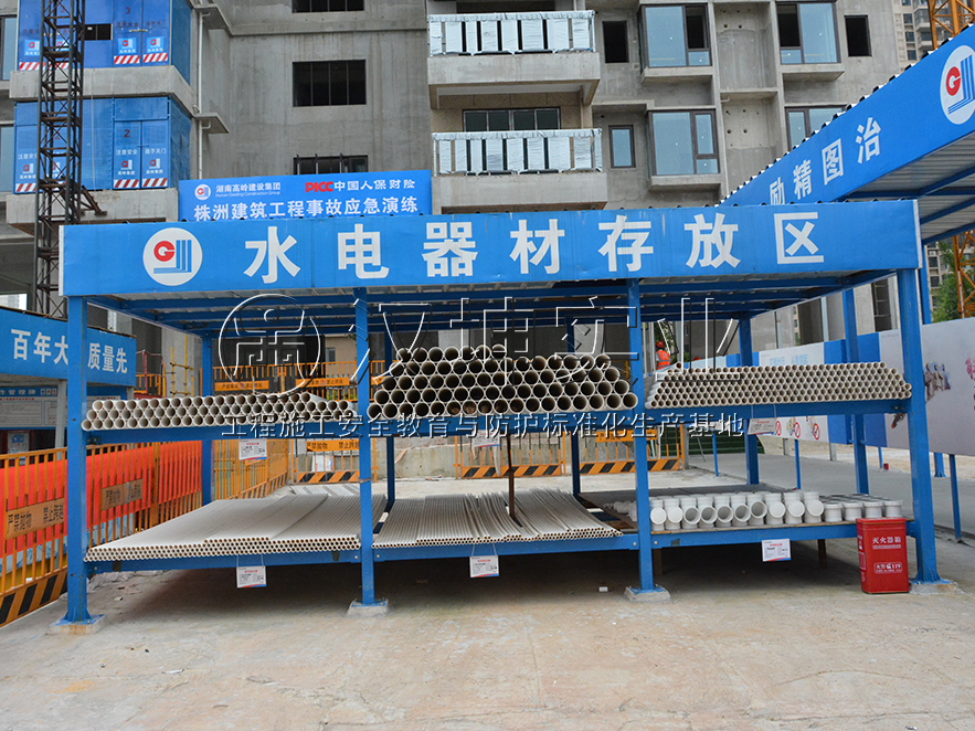 木工加工棚 水电材料堆放棚 防护棚厂家 汉坤实业